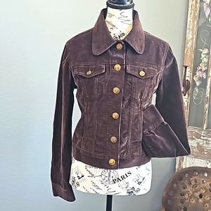 VINTAGE SIGNATURE LEVI STRAUSS & CO. CORDUROY CROP JACKET SIZE SMALL